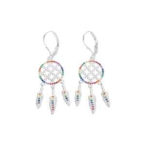 ARO LARGO ATRAPASUEÑOS MICROCIRCÓN CON BROCHE
