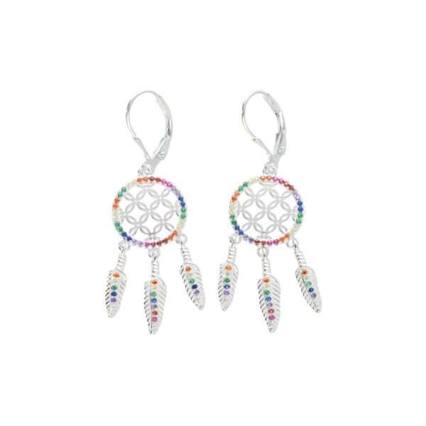 ARO LARGO ATRAPASUEÑOS MICROCIRCÓN CON BROCHE
