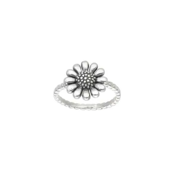 ANILLO MARGARITA PLATA ENVEJECIDA