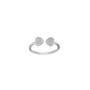 ANILLO CORAZÓN MICROCIRCÓN AJUSTABLE