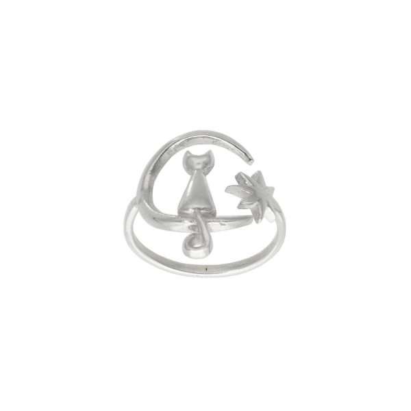 ANILLO GATO EN LA LUNA AJUSTABLE
