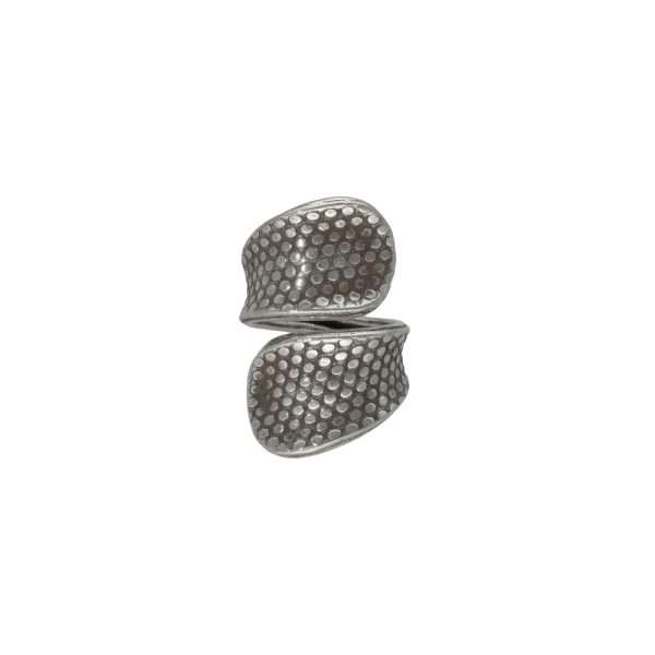ANILLO PUNTOS ENVOLVENTE HECHO A MANO - Imagen 2
