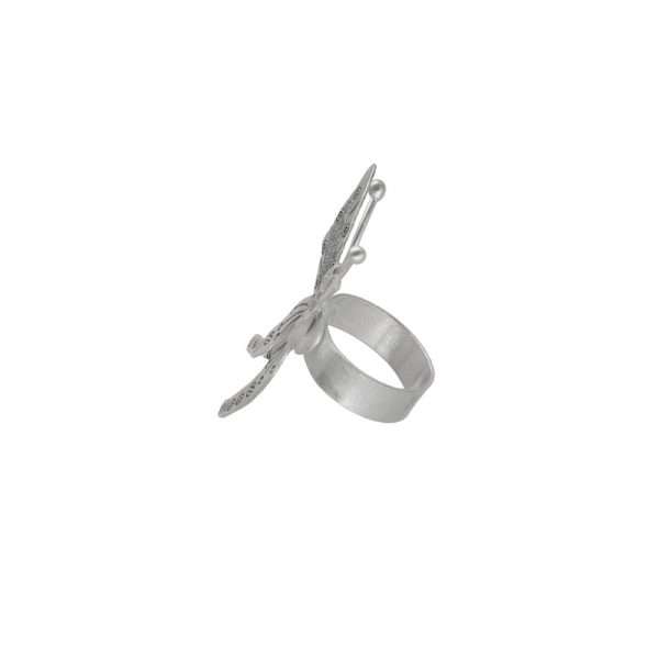 ANILLO MARIPOSA ALARGADA HECHO A MANO - Imagen 3