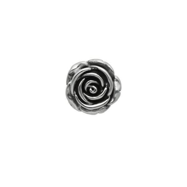 COLGANTE ROSA ENVEJECIDA PLATA INFLADA