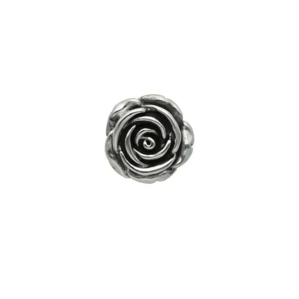 COLGANTE ROSA ENVEJECIDA PLATA INFLADA