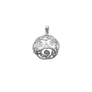 COLGANTE TRISQUEL CON DISEÑO PLATA ENVEJECIDA