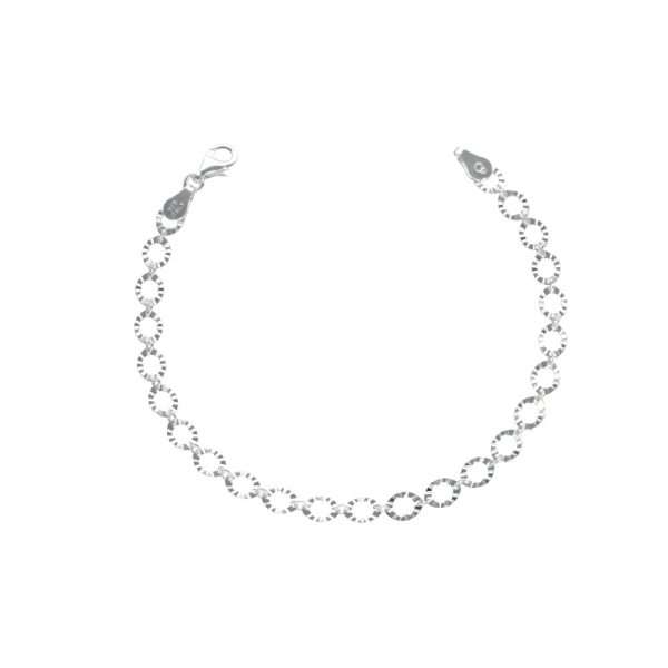 PULSERA ESFERAS CALADAS SATINADAS