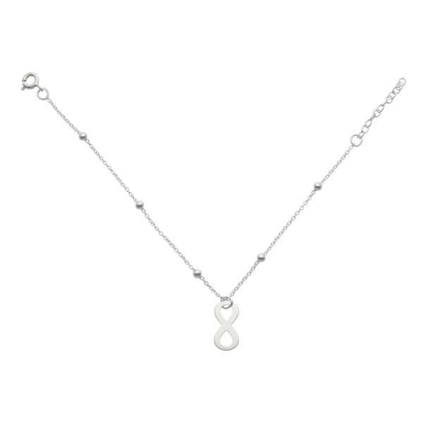 PULSERA DE BOLITAS INFINITO COLGANTE