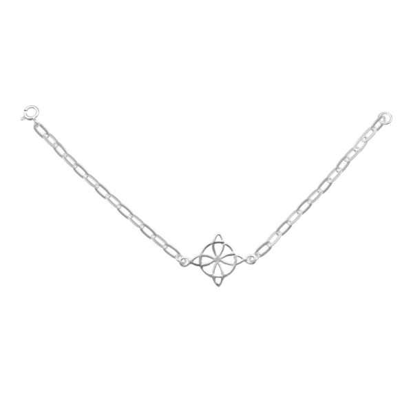 PULSERA LIMADA NUDO DE BRUJA SIMPLE