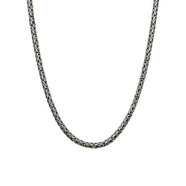 CADENA CAMINO DEL INCA PLATA ENVEJECIDA 2.4 MM-18.4 GR