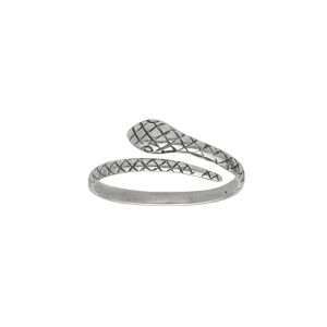 ANILLO SERPIENTE AJUSTABLE PLATA ENVEJECIDA