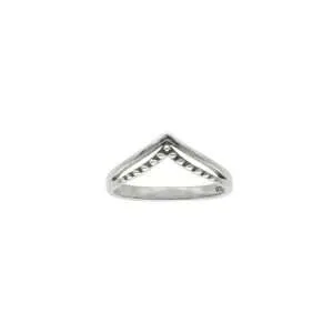 ANILLO EN PUNTA PLATA ENVEJECIDA