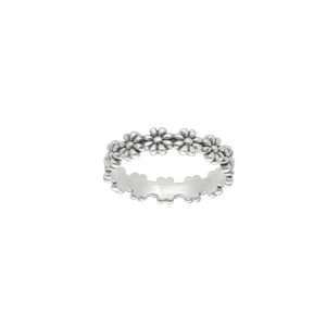 ANILLO FLOR SINFÍN PLATA ENVEJECIDA