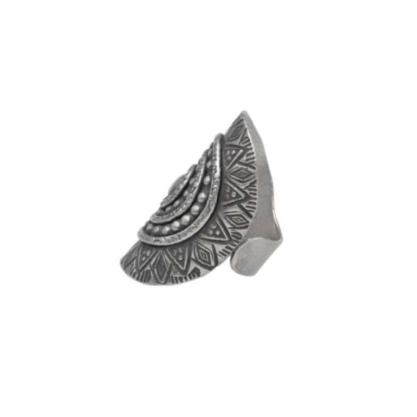 ANILLO AJUSTABLE SOL ESPIRAL HECHA A MANO - Imagen 3