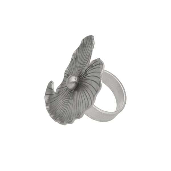 ANILLO AJUSTABLE HOJA HECHA A MANO - Imagen 2