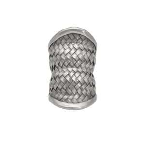 ANILLO AJUSTABLE TRENZADO CURVO HECHA A MANO