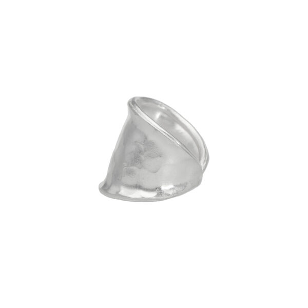 ANILLO AJUSTABLE MARTILLADO HECHA A MANO - Imagen 3
