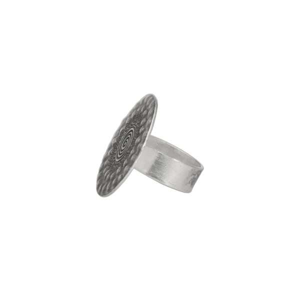 ANILLO AJUSTABLE CIRCULAR HECHA A MANO - Imagen 2