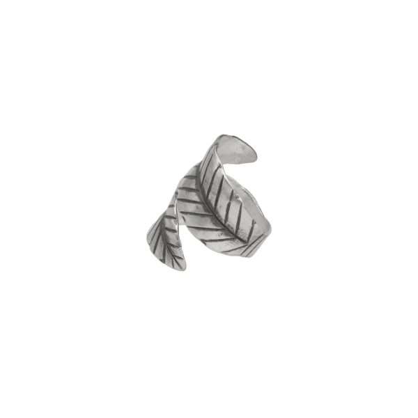 ANILLO AJUSTABLE HOJA ENVOLVENTE HECHA A MANO - Imagen 2