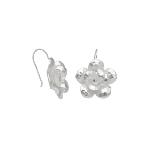 ARO LARGO FLOR MARTILLADO HECHO A MANO