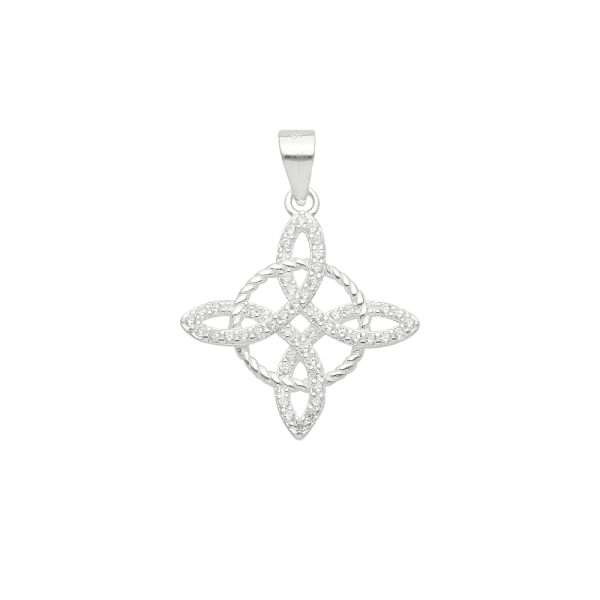 COLGANTE NUDO DE BRUJA MICROCIRCÓN 24 MM
