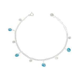 PULSERA OJOS TURCOS Y CIRCONES