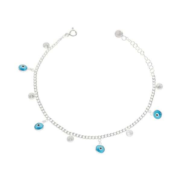 PULSERA OJOS TURCOS Y CIRCONES