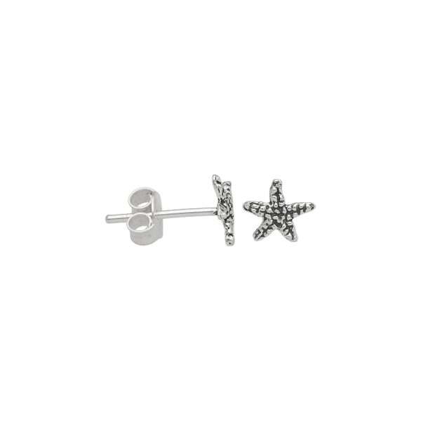 ARO MINIATURA ESTRELLA DE MAR PLATA ENVEJECIDA