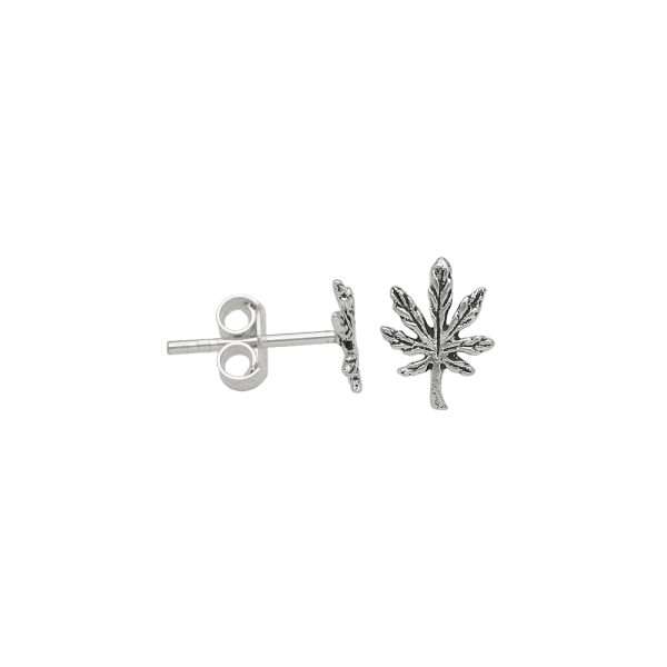 ARO HOJA MINIATURA PLATA ENVEJECIDA