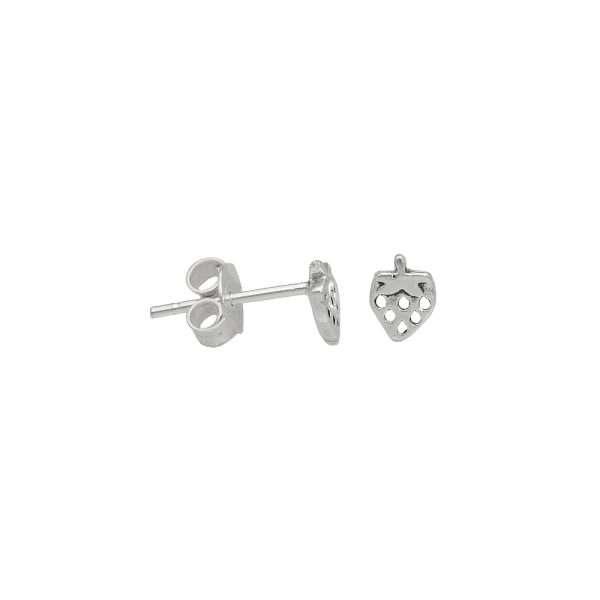 ARO FRUTILLA MINIATURA PLATA ENVEJECIDA