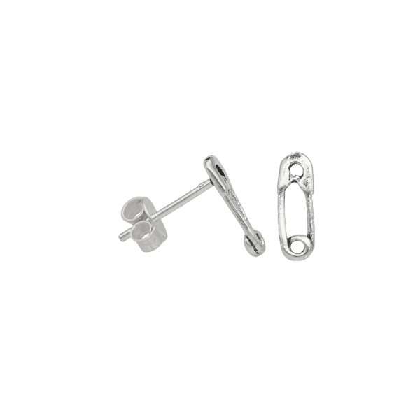 ARO ALFILER MINIATURA PLATA ENVEJECIDA
