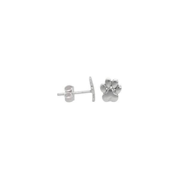 ARO HUELLA DE PERRO MINIATURA PLATA ENVEJECIDA - Imagen 2