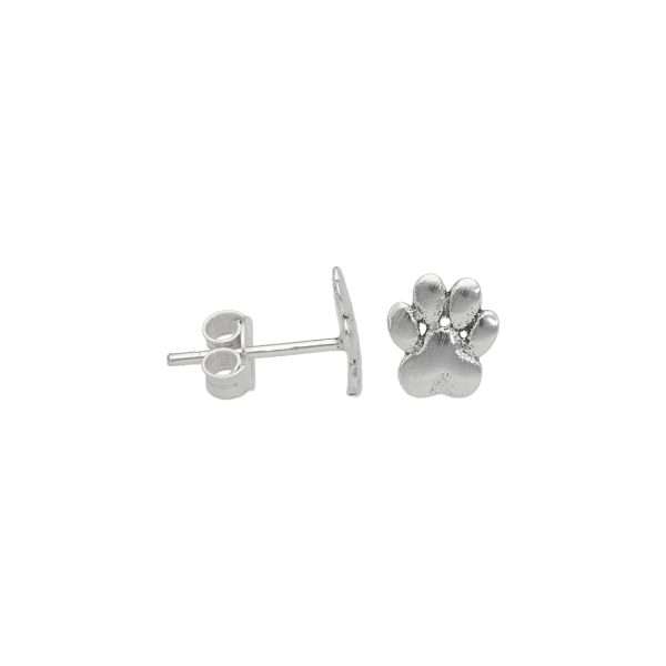 ARO HUELLA DE PERRO MINIATURA PLATA ENVEJECIDA