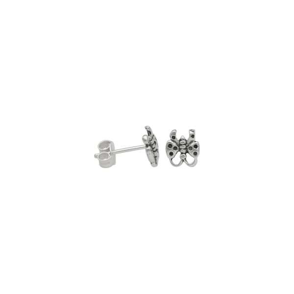 ARO MARIPOSA MINIATURA PLATA ENVEJECIDA
