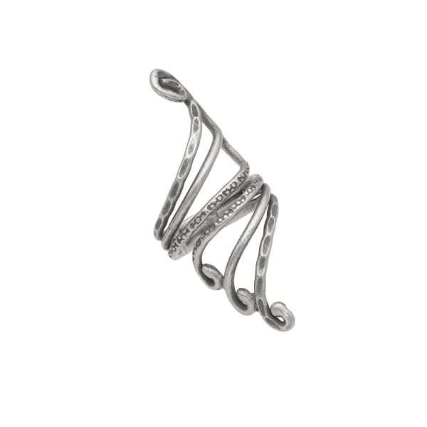 ANILLO ENVOLVENTE ESPIRAL HECHO A MANO - Imagen 2