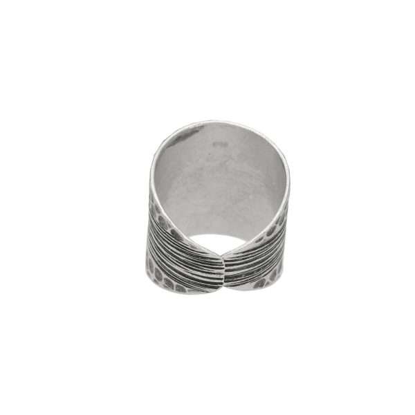 ANILLO PUNTOS LÍNEAS HECHO A MANO - Imagen 2