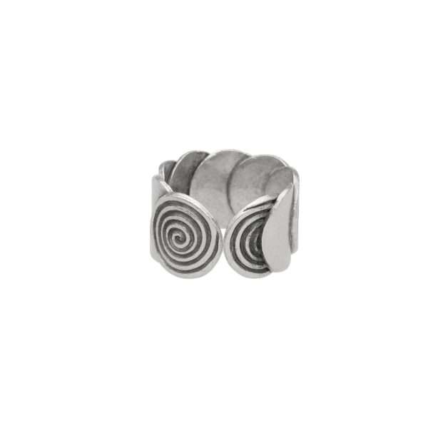 ANILLO ESPIRALES HECHO A MANO - Imagen 2