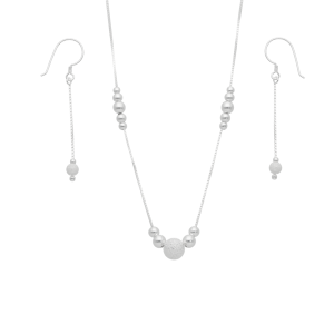 CONJUNTO BOLITAS SATINADAS LISAS
