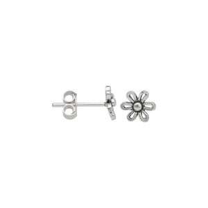 ARO MARGARITA MINIATURA PLATA ENVEJECIDA