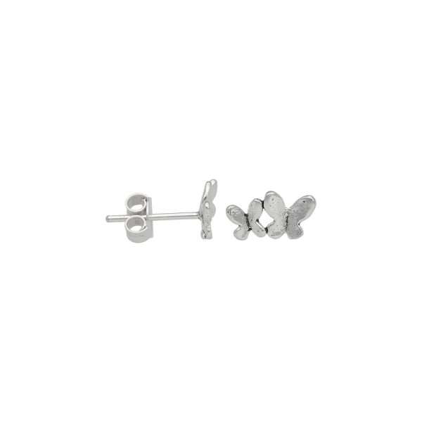 ARO MARIPOSA MINIATURA PLATA ENVEJECIDA