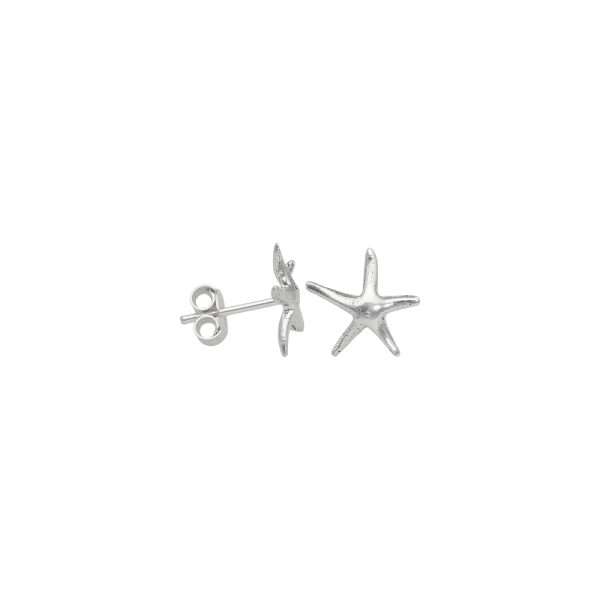 ARO ESTRELLA DE MAR MINIATURA PLATA ENVEJECIDA