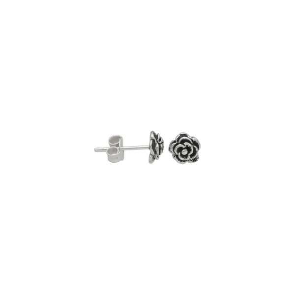 ARO FLOR MINIATURA PLATA ENVEJECIDA