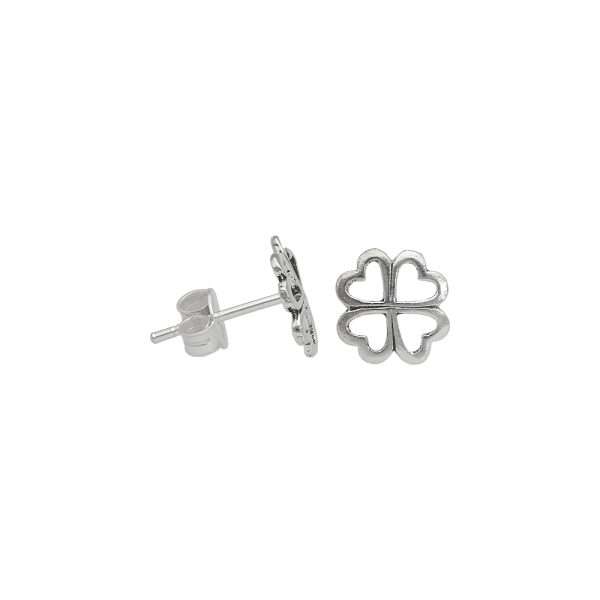ARO TRÉBOL MINIATURA PLATA ENVEJECIDA