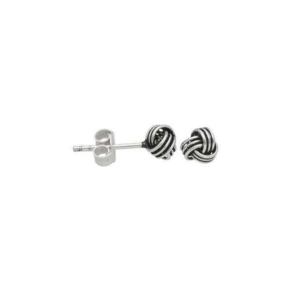 ARO NUDO MINIATURA PLATA ENVEJECIDA