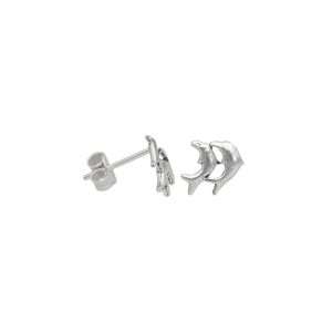 ARO DELFINES MINIATURA PLATA ENVEJECIDA