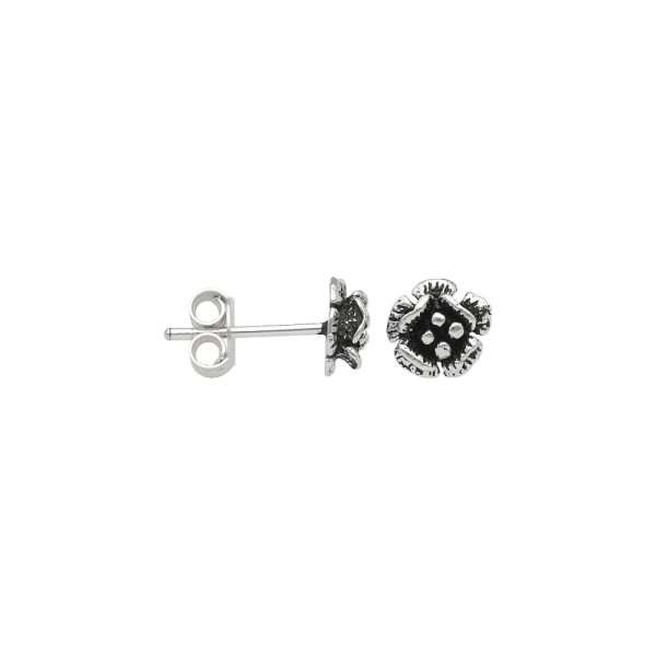 ARO ROSA MINIATURA PLATA ENVEJECIDA