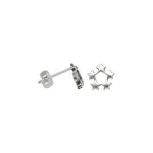ARO CÍRCULO ESTRELLAS MINIATURA PLATA ENVEJECIDA