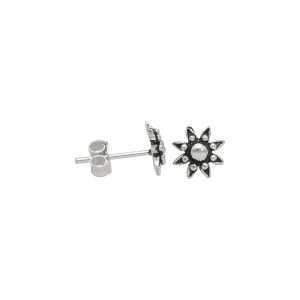 ARO FLOR MINIATURA PLATA ENVEJECIDA
