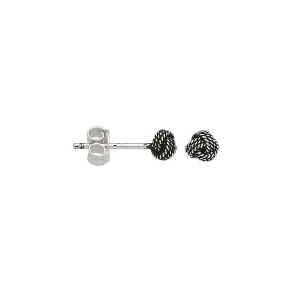 ARO NUDO MINIATURA PLATA ENVEJECIDA