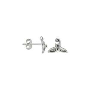 ARO COLA DE BALLENA MINIATURA PLATA ENVEJECIDA